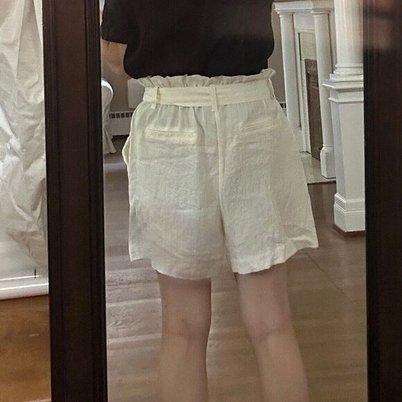 A New Day Cream Shorts Paperbag Waist Size Large - Picture 5 of 12